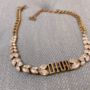 Dior crystal choker